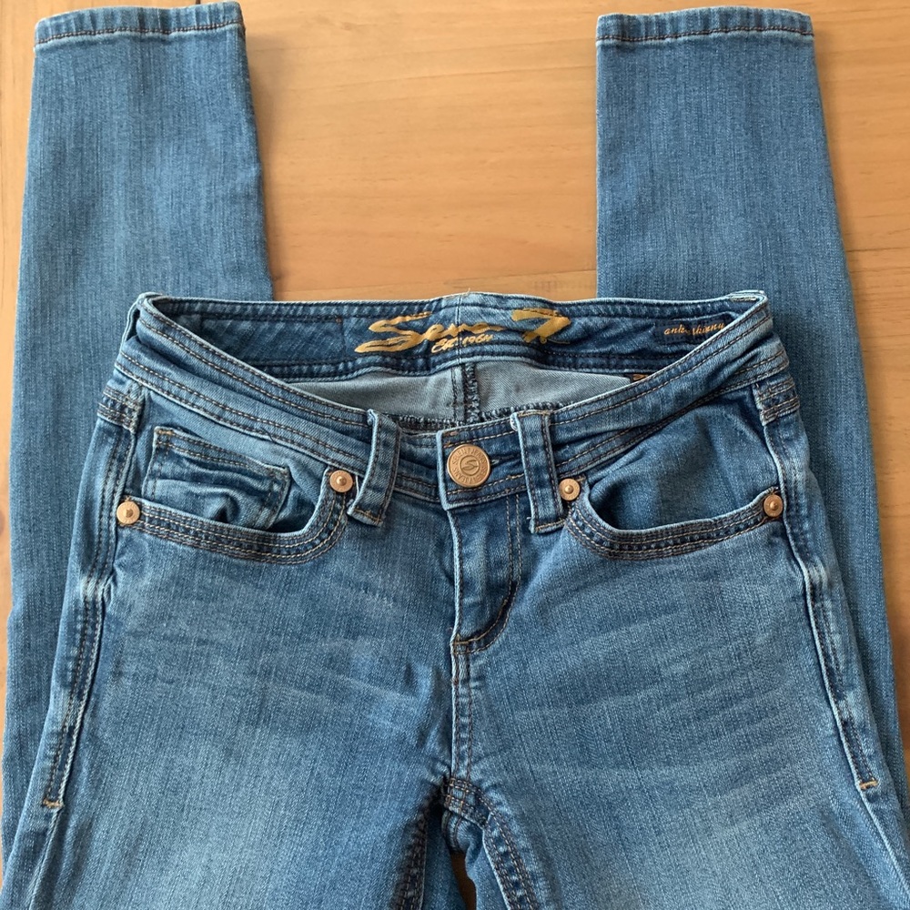 Seven7, Ankle Skinny Jeans, size 2